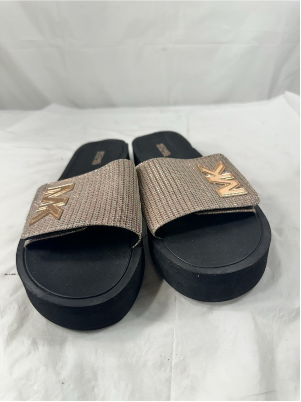 Michael Kors MK Logo Slide Sz 8 Sandals - Picture 6 of 15